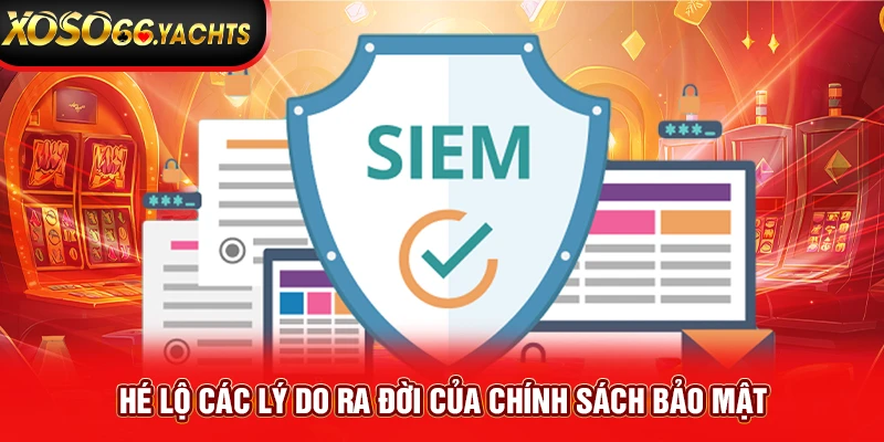 Hé lộ các lý do ra đời của chính sách bảo mật